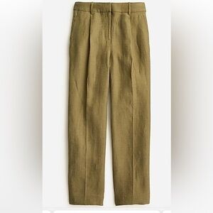 Jcrew Pleated linen-cupro blend trouser, NWT, size 16T